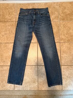 Levi's 505 Men’s Dark Blue Straight Jeans SZ W35 L 34